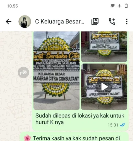 Pengiriman Papan Bunga Duka Bekasi Kota